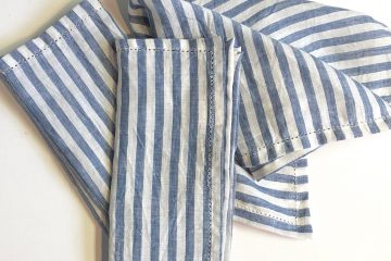 Blue and White Striped Napkins from Simple Pleasures in Providence, RI