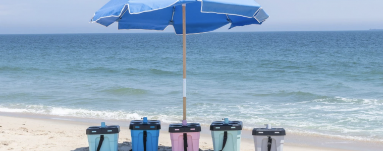 The U-Stand & Beach Umbrella Beach Glass