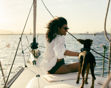 Skills to be a boater with a dog