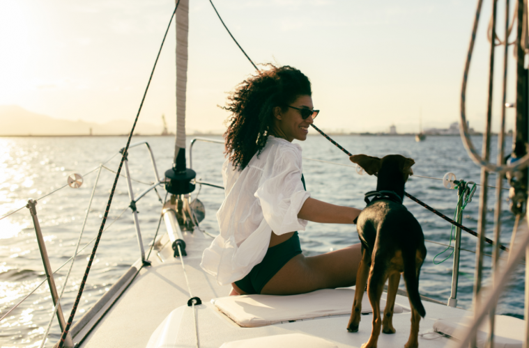 Skills to be a boater with a dog