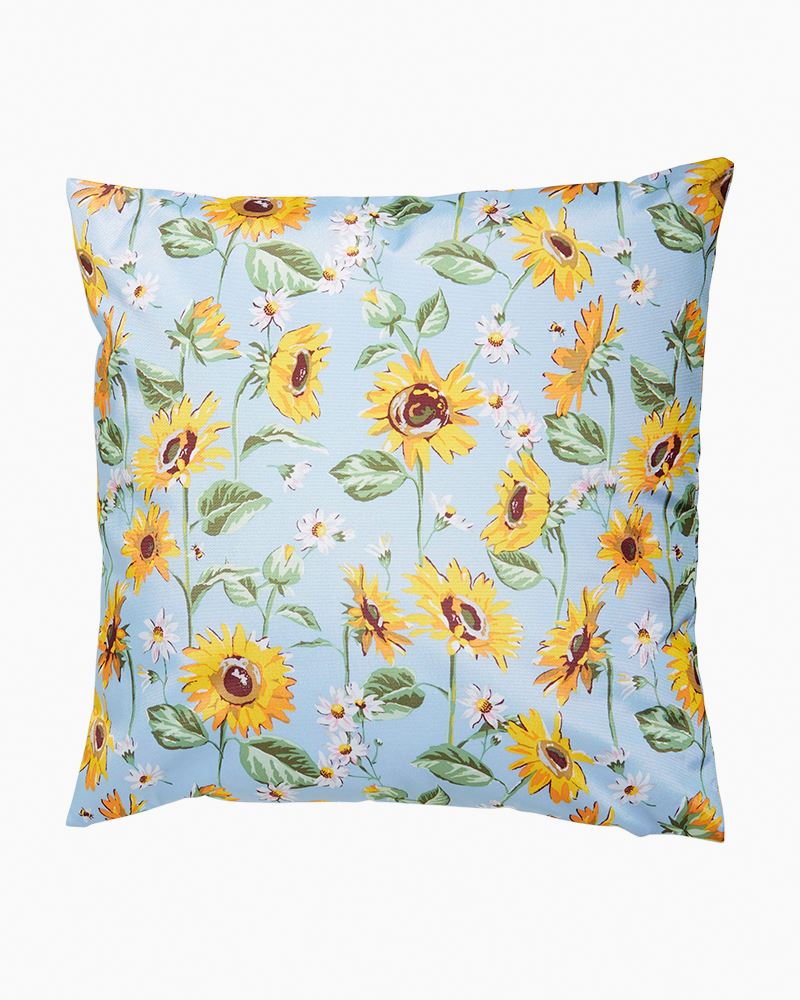 Coastal Decorations - Throw Pillow With Sunflowers