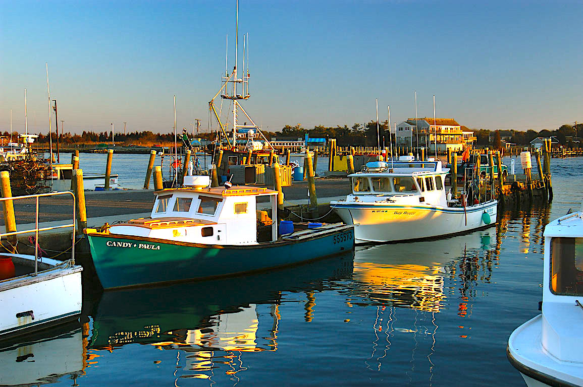 Lobster Boats in The Harbor on the Southcoast of Westport